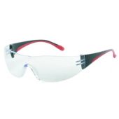 Liberty INOX® Reader Safety Glasses - Bifocal +1.5 clear lens with black and red frame