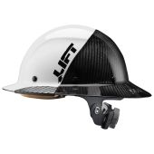 Lift HDF50C-19WC Dax Fifty 50 White / Carbon Fiber Full Brim Hard Hat