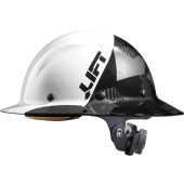 Lift HDF50C-20CK Dax Fifty 50 White / Carbon Fiber Camo Full Brim Hard Hat