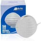 Makrite E101W Disposable Nuisance Dust Mask (NOT NIOSH APPROVED) - 50/Box