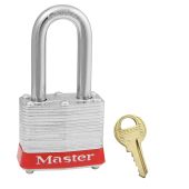 Master Lock 3LFRED Lockout Padlock - Steel Body - Keyed Different - Red - (CLOSEOUT)