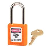Master Lock 410 Lockout Padlock -  Keyed Different - Orange