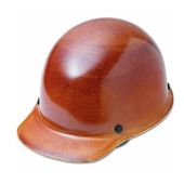 MSA 475395 Skullgard Protective Cap Style Hard Hat - Fas-Trac Ratchet Suspension - Natural Tan