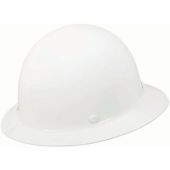 MSA 475408 Skullgard Protective Full Brim Hard Hat - Fas-Trac Ratchet Suspension - White