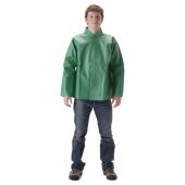 NASCO AcidBasic 52JG Chemical Splash Rainwear - Rain Jacket Only - Kelly Green -  Large - (CLOSEOUT)