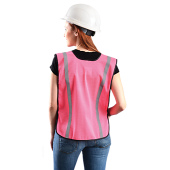 OccuNomix Pink Mesh Ladies Safety Vest - Non-ANSI - M / L - (CLOSEOUT)