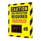 OSHA Caution Industrial Decibel Meter Sign: Ear Protection Required When The Sound Level Is Greater Than 85 dB - 12" x 10"