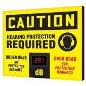 OSHA Caution Industrial Decibel Meter Sign: Hearing Protection Required - 20" x 24"