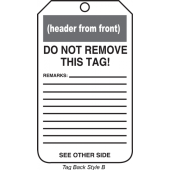 OSHA Danger Safety Tag: Unsafe Equipment - Repairs Required - 25 / Pack