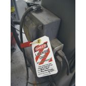 OSHA Danger Safety Tags: Locked Out - Do Not Operate - 25 / Pack