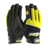 PIP 120-MX2820 Maximum Safety Professional Mechanic's Gloves - Black / Hi-Vis Yellow - Large - (CLOSEOUT)