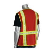 PIP 300-1000 Red Non-ANSI Riggers Surveyor Style Safety Vest