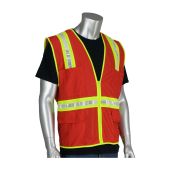 PIP 300-1000 Red Non-ANSI Riggers Surveyor Style Safety Vest