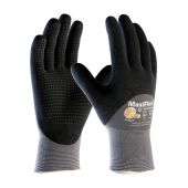 PIP 34-845 Maxiflex Endurance Seamless Knit Nylon Glove with Nitrile Coated MicroFoam Grip on Palm, Fingers & Knuckles - Micro Dot Palm, 12 Pairs