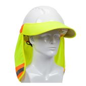 PIP 396-800 Hi-Vis Yellow EZ-Cool Hard Hat Visor & Neck Shade - Use on Brim Hard Hats
