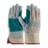 PIP 85-7512J Economy Grade Split Cowhide Leather Double Palm Glove - Dozen