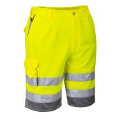 Portwest E043 Hi Vis Yellow Polycotton Shorts - Type E