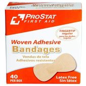 ProStat 2023 Woven Regular Fingertip Adhesive Bandages - 40 Count