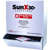 ProStat 56410 SunX30 Sunscreen Lotion Pack SPF30 - 1/4 Oz - 50 Per Box 