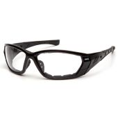 Pyramex Atrex SB10810DT Safety Glasses - Foam Padded Black Frame - Clear Anti-Fog Lens 