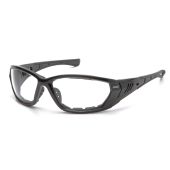 Pyramex Atrex SPG10810DT Safety Glasses - Foam Padded Pearl Gray Frame - Clear Anti-Fog Lens 