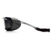 Pyramex Cappture Plus S9920STMRG Safety Glasses - Gray Frame w/ Rubber Gasket - Gray H2MAX Anti-Fog Lens