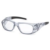 Pyramex Emerge Plus SG9810R15 Full Reader Safety Glasses Gray Frame Clear Lens +1.5 Magnification