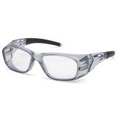 Pyramex Emerge Plus SG9810TR15 Top Reader Safety Glasses Gray Frame Clear Lens +1.5 Magnification - (CLOSEOUT)