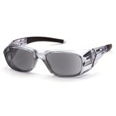 Pyramex Emerge Plus SG9820R20 Full Reader Safety Glasses Gray Frame Gray Lens +2.0 Magnification