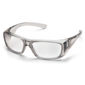 Pyramex Emerge SG7910D20 Full Reader Safety Glasses Gray Frame Clear +2.0 Lens  