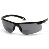 Pyramex Ever-Lite SB8620R20TM Reader Safety Glasses - Black Frame - Gray H2MAX Anti-Fog +2.0 Reader Lens