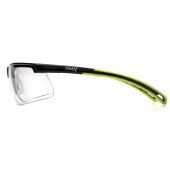 Pyramex Ever-Lite SBL8610DTM Safety Glasses - Black / Lime Frame - Clear H2MAX Anti-Fog Lens