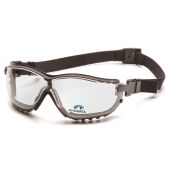 Pyramex GB1810STR20 V2G Readers Safety Glasses/Goggles - Black Frame - Clear Bifocal Anti-Fog Lens +2.0 Magnification