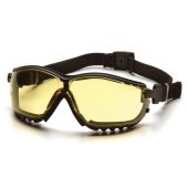 Pyramex GB1830ST V2G Safety Goggles/Glasses - Black Frame - Amber Anti-Fog Lens 