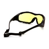 Pyramex GB8230ST V3G Safety Glasses - Black Frame - Amber Lens Anti-Fog - (CLOSEOUT)