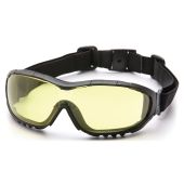 Pyramex GB8230ST V3G Safety Glasses - Black Frame - Amber Lens Anti-Fog - (CLOSEOUT)