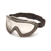 Pyramex GG504T Capstone Safety Goggles - Gray Frame - Clear H2X Anti-Fog Lens