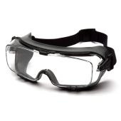 Pyramex GG9910TM Cappture Pro Safety Goggles - Rubber Gasket Frame - Clear H2MAX Anti-Fog Lens