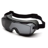Pyramex GG9920TM Cappture Pro Safety Goggles - Rubber Gasket Frame - Gray H2MAX Anti-Fog Lens