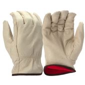 Pyramex GL4003K Pig Skin Leather Fleece Driver Gloves - Pair