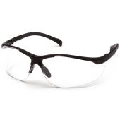 Pyramex Gravex SB8910ST Safety Glasses - Black Frame - Clear Anti-Fog Lens - (CLOSEOUT)
