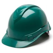 Pyramex HP44135 Ridgeline Hard Hat - Cap Style - 4 Pt Ratchet Suspension - Green