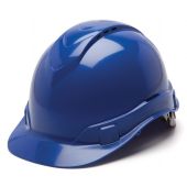 Pyramex HP44160V Ridgeline Hard Hat Vented - Cap Style - 4 Pt Ratchet Suspension - Blue