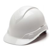 Pyramex HP46110 Ridgeline Hard Hat - Cap Style - 6 Pt Ratchet Suspension - White