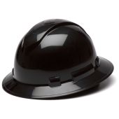Pyramex HP54111V Ridgeline Vented Hard Hat - Full Brim - 4Pt Ratchet Suspension - Black