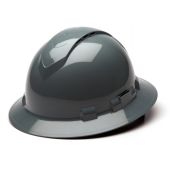 Pyramex HP54113V Ridgeline Full Brim Vented Hard Hat - 4Pt Ratchet Suspension - Slate Gray