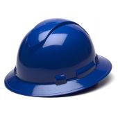 Pyramex HP54160 Ridgeline Hard Hat - Full Brim - 4Pt Ratchet Suspension - Blue