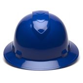 Pyramex HP56160 Ridgeline Hard Hat - Full Brim - 6Pt Ratchet Suspension - Blue