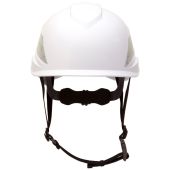 Pyramex HP76110 Ridgeline XR7 Type I Safety Helmet - 6 Pt. Ratchet - Integrated Chin Strap - White