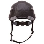Pyramex HP76117 Ridgeline XR7 Type I Safety Helmet - 6 Pt. Ratchet - Integrated Chin Strap - Black Graphite Pattern 